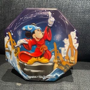 Disneyland Fantasia Mickey Mouse Metal Chocolate Tin Disneyworld